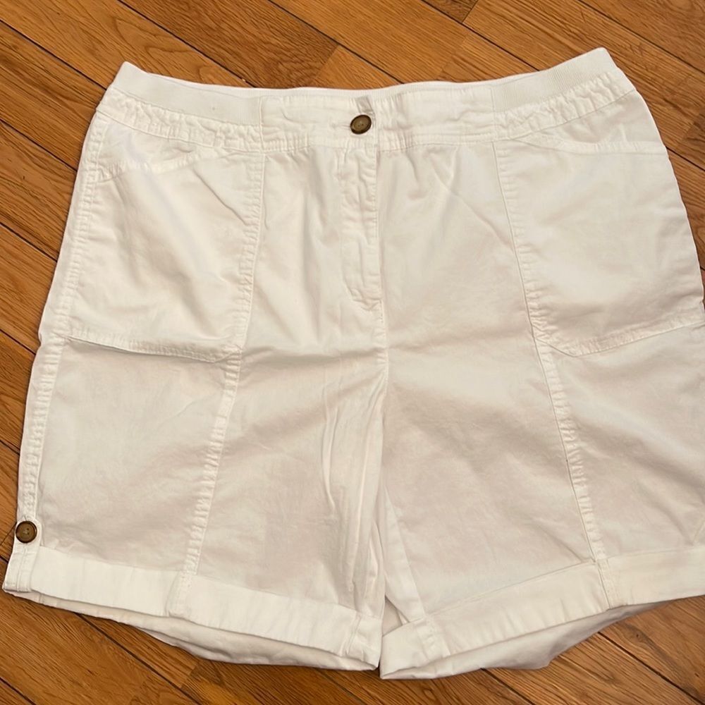 Karen Scott Stretch Waist Cargos